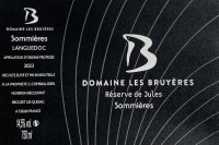 R&eacute;serve de Jules, 2023 (Rouge) - Domaine Les Bruy&egrave;res