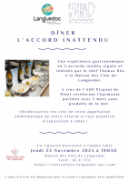 L'Accord Inattendu : un repas gastronomique 100% AOP Picpoul de Pinet sans aucun produit de la mer ! 
