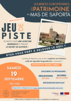  Les Journ&eacute;es du Patrimoine  au Mas de Saporta
