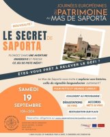  Les Journ&eacute;es du Patrimoine  au Mas de Saporta