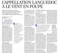L’appellation Languedoc a le vent en poupe - Le Figaro
