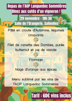 Repas vigneron de l’AOP Languedoc Sommières