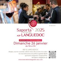 Salon Saporta 2025 - Les AOC du Languedoc - Salon réservé aux professionnels Salon Saporta 2025 - Les AOC du Languedoc - Salon réservé aux professionnels