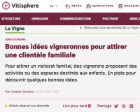 Les bonnes idées vigneronnes - Article de Vitisphere